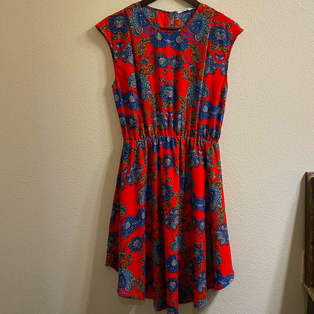 Red Floral Dress
